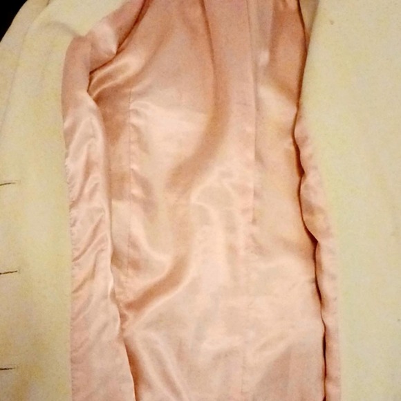 Atelier Blazer Jacket Size 10 Cream Beige Modern Fitted Career Front Pockets - Picture 16 of 16